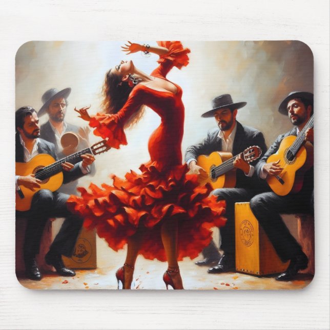 Flamenco Dancer Spanish Music Band  Mouse Mat (Front)