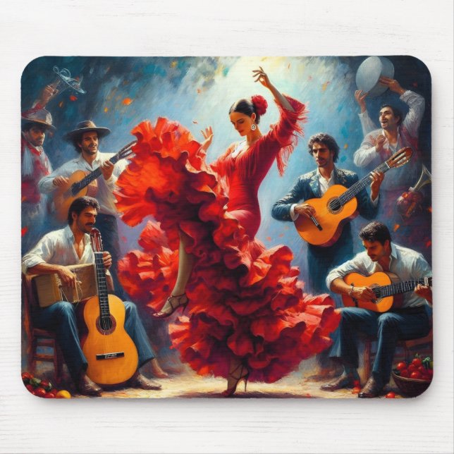 Flamenco Dancer Spanish Music Band  Mouse Mat (Front)