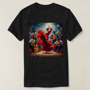 Flamenco Dancer Spanish Music Band T-Shirt