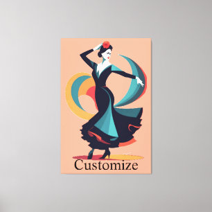 Flamenco Dancer Thunder_Cove Canvas Print
