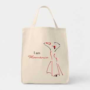 Flamenco Dancer with Customisable Slogan Tote Bag