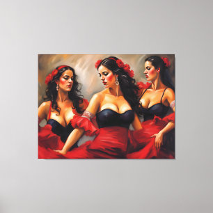 Flamenco Dancers Canvas Print