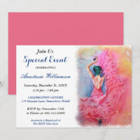 FLAMENCO DANCING PARTY EVENT INVITE