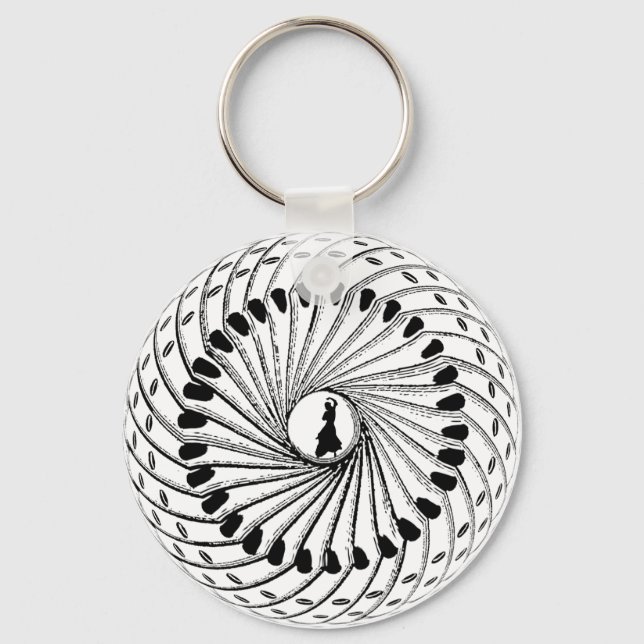 Flamenco dancing Spanish dancers gifts Key Ring (Front)