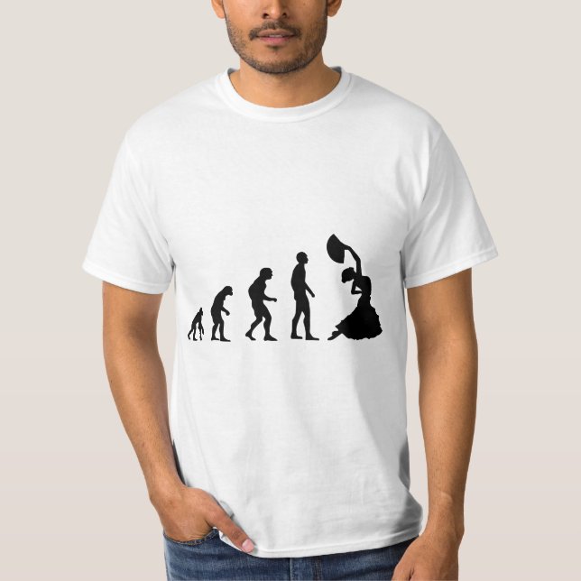 Flamenco Evolution Dance Spain Espana Men And Wome T-Shirt (Front)