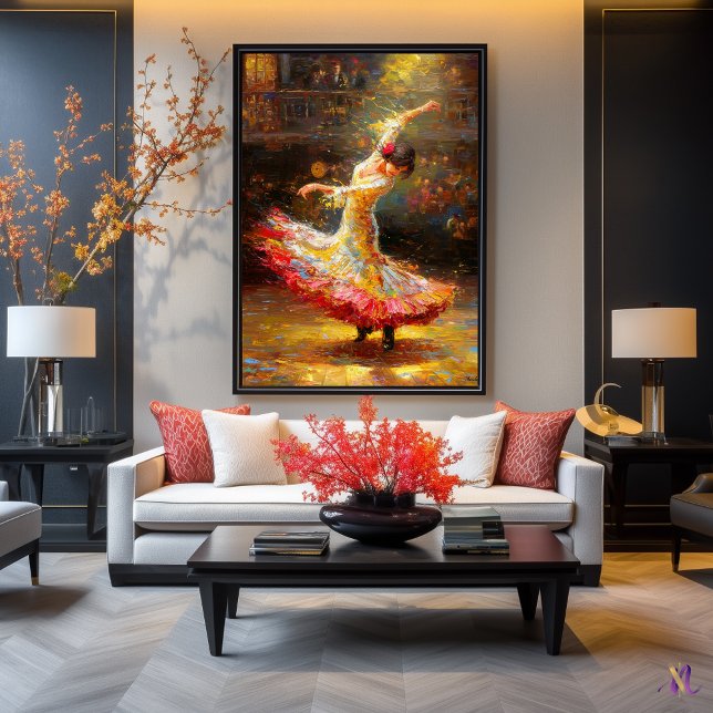 Flamenco in Motion  Expressive Dance Impressionism Poster (Creator Uploaded)