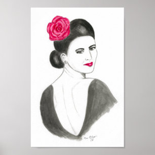 Flamenco lady poster