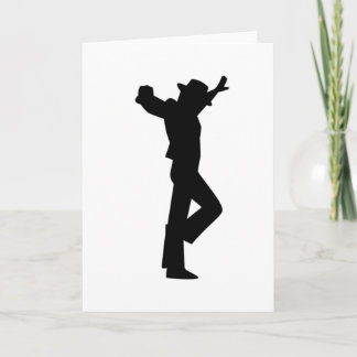 Flamenco Male Dancer Black Card