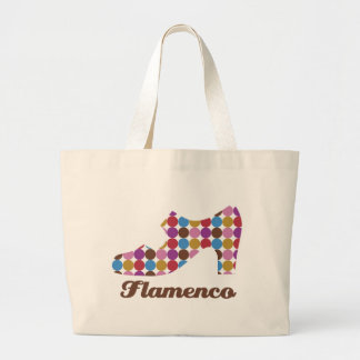 Flamenco Polka Dots Natural Canvas Bag