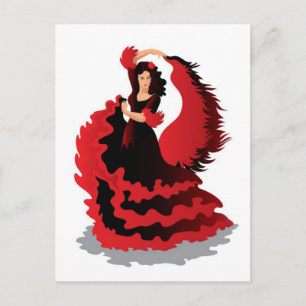 Flamenco Postcard