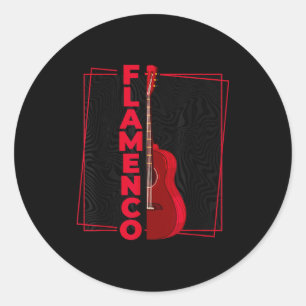 Flamenco _ Spanish Dance Guitar _ Spain Flamenco Classic Round Sticker