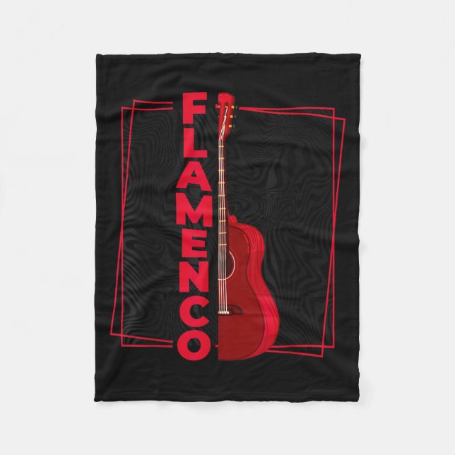 Flamenco _ Spanish Dance Guitar _ Spain Flamenco  Fleece Blanket (Front)