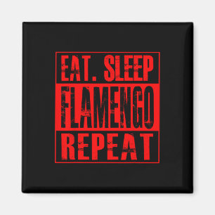 Flamengo Soccer - Camisa Eat Sleep Flamengo Repeat Magnet