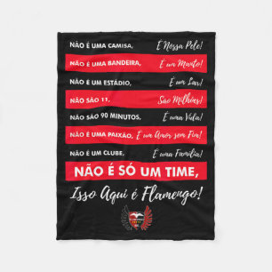 Flamengo Soccer - Camiseta Isso Aqui é Flamengo Fleece Blanket