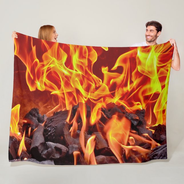 FLAMES and EMBERS Fleece Blanket (In Situ)