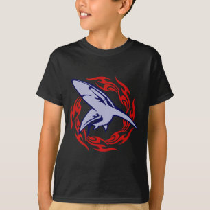 Flames and Shark T-Shirt