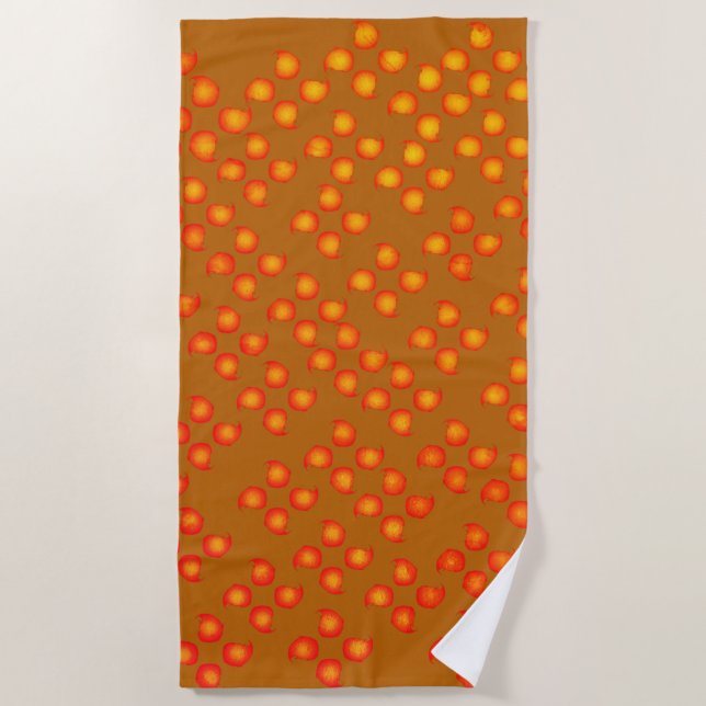 Flames  beach towel (Front)