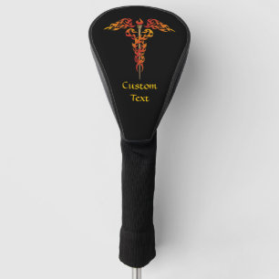 Flames Caduceus Golf Head Cover