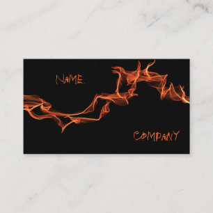 Flames Custom Personalised Business Card