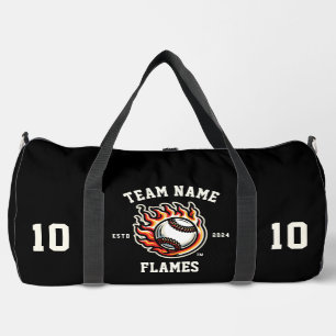 Flames "Customisable" Baseball Duffle Bag