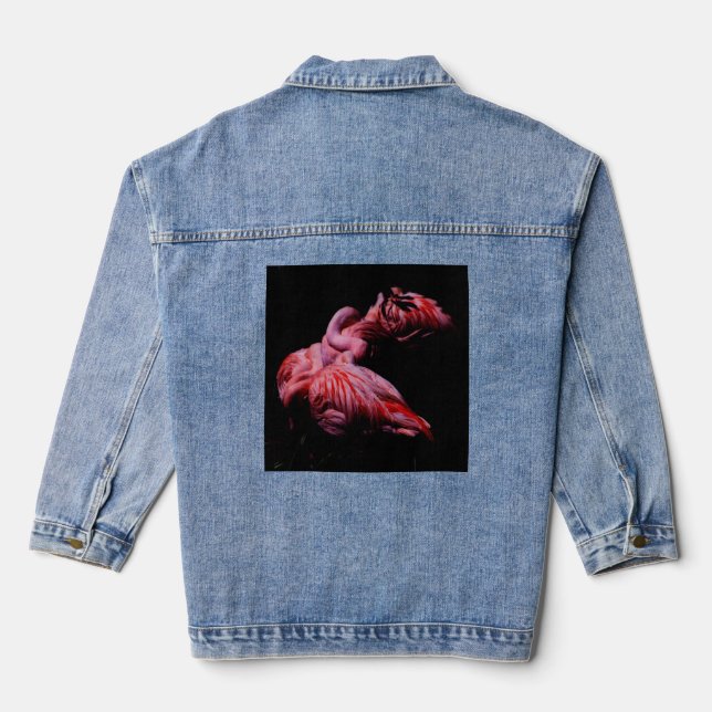 Flames in the Darkness Denim Jacket (Back)