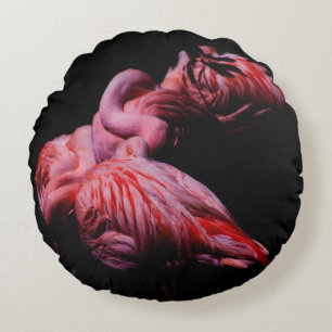 Flames in the Darkness Round Cushion