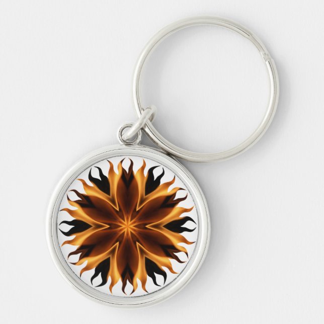 Flames Keychain (Front)