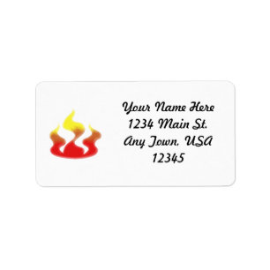 Flames Label