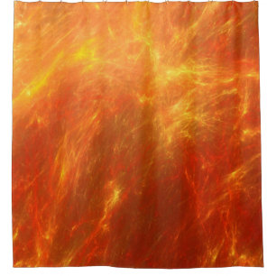 Flames Leap As Raging Fire Burns Out Of Control Shower Curtain