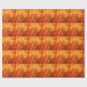 Flames Leap As Raging Fire Burns Out Of Control Wrapping Paper