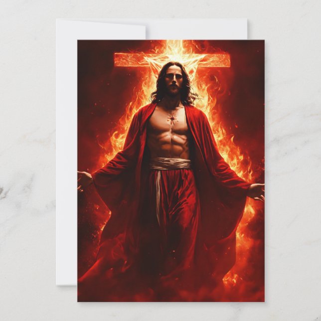 Flames of Faith: Rekindling the Spirit w Invitation (Front)