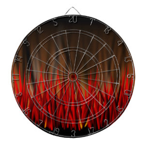 FLAMES OF FIRE DARTBOARD