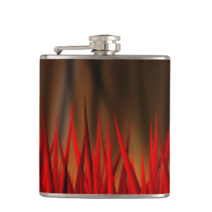 FLAMES OF FIRE HIP FLASK