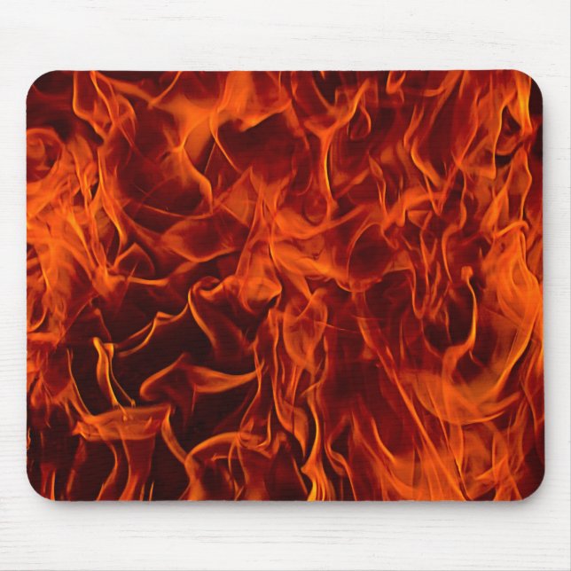 Flames of Fire Mousepad (Front)