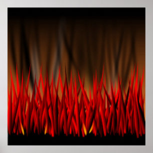 FLAMES OF FIRE POSTER
