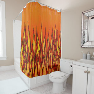 Flames of Fire Shower Curtain