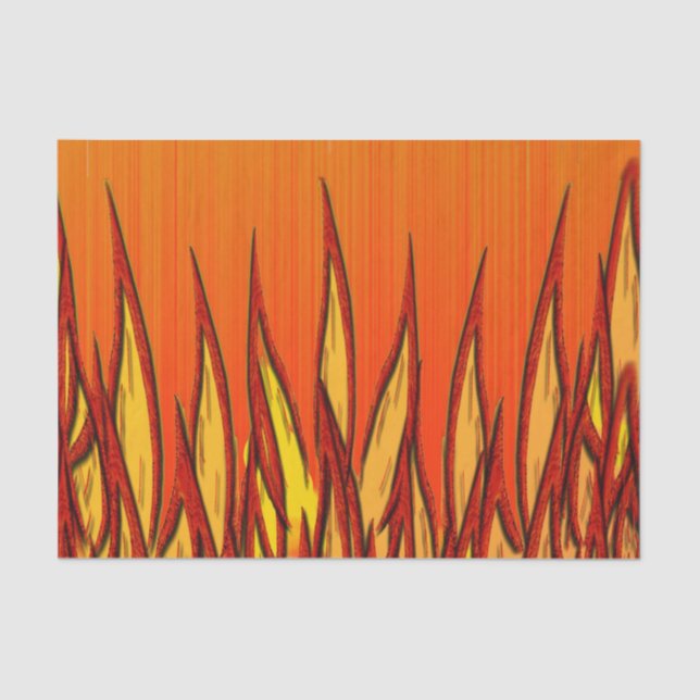 Flames of Fire Tissue Paper (Front)