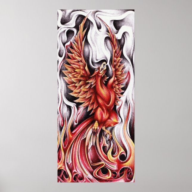 Flames of the Phoenix 12"x27" Poster (Front)