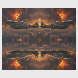 Flames of the Sky: A Spitfire's Ascent Wrapping Paper