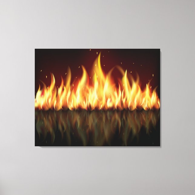 FLAMES on Canvas Series Print (Front)