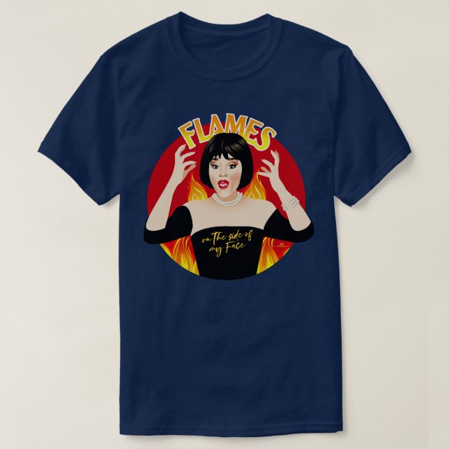 Flames on the side of my face Kids TShirt (Design Front)