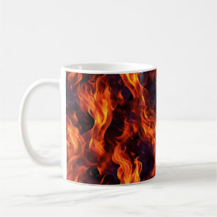 Flames Pattern Coffee Mug