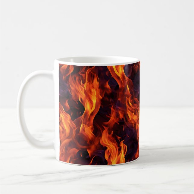 Flames Pattern Coffee Mug (Left)