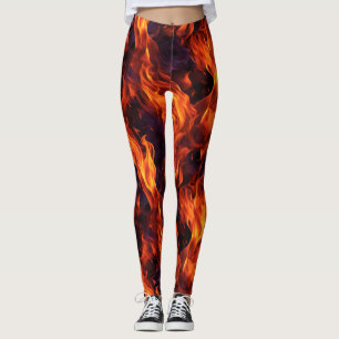 Flames Pattern Leggings