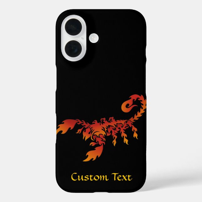 Flames Scorpion Case-Mate iPhone Case (Back)