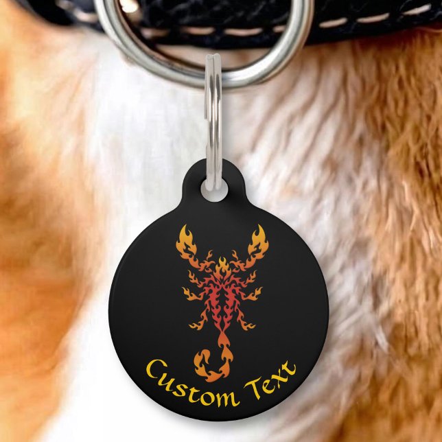 Flames Scorpion Pet Tag (Creator Uploaded)