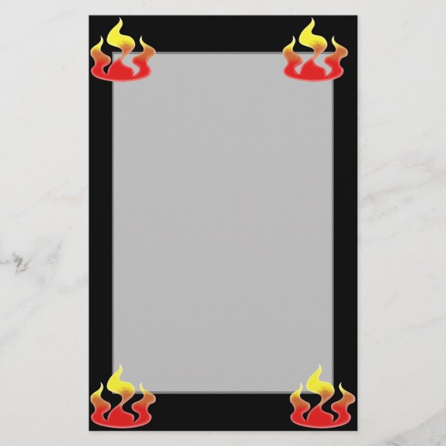 Flames Stationery (Front)