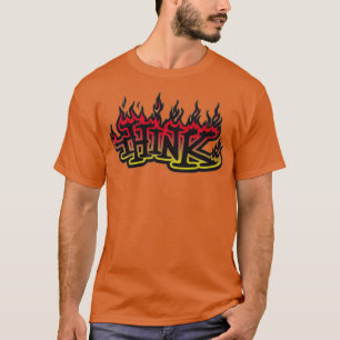 Flames think skateboard design T-Shirt