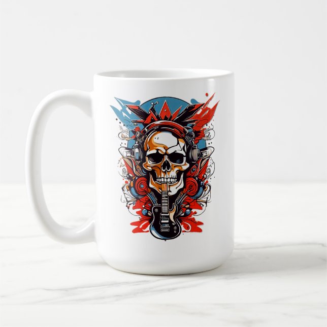 Flamestorm bursts from shadow and sound T-Shirt Coffee Mug (Left)