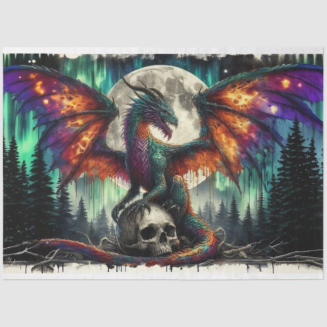 FlameWing Dragon Tissue Paper (Front)
